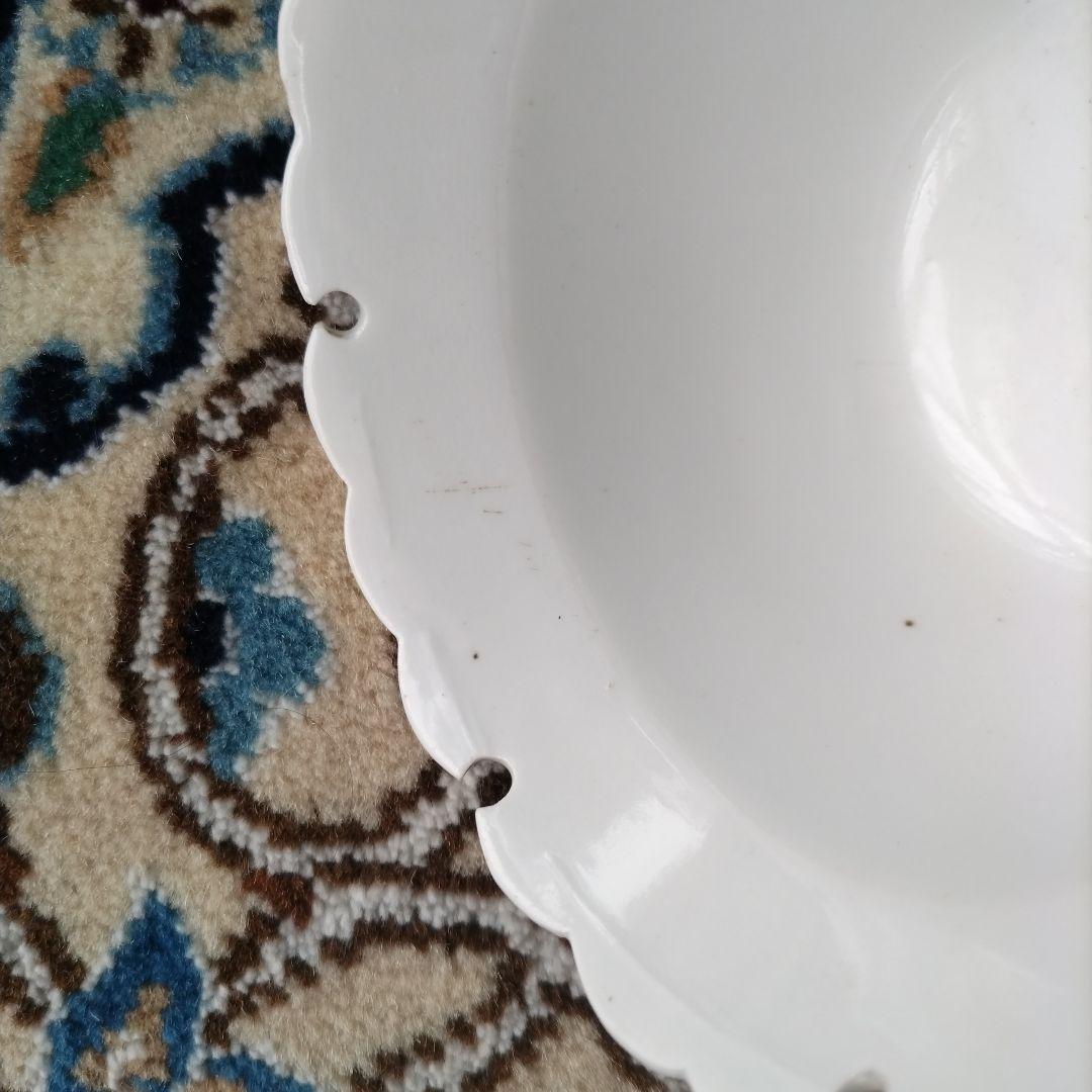 ★ 大珍品 雪輪 白磁 向付 江戸期 アンティーク 骨董