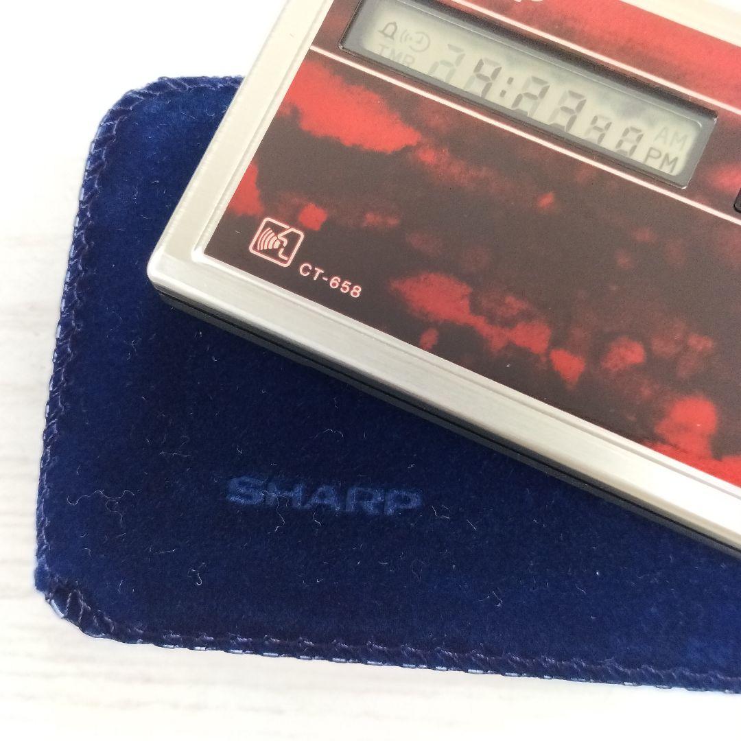 SHARP　音声時計　CT-658 エルシークオーツ稼働品