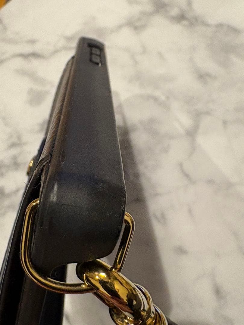 値下げ！BANDOLIER ブラック レザー iPhone15ケース