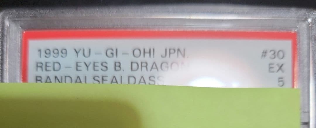 【PSA5】遊戯王　シールダス　レッドアイズブラックドラゴン