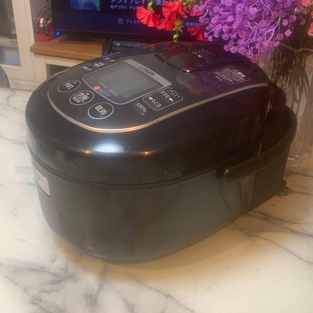 良品■TIGER土鍋IH炊飯器 5.5合炊き 炊きたてJKN-G100■炊飯確認