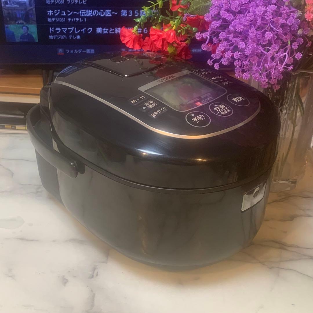 良品■TIGER土鍋IH炊飯器 5.5合炊き 炊きたてJKN-G100■炊飯確認