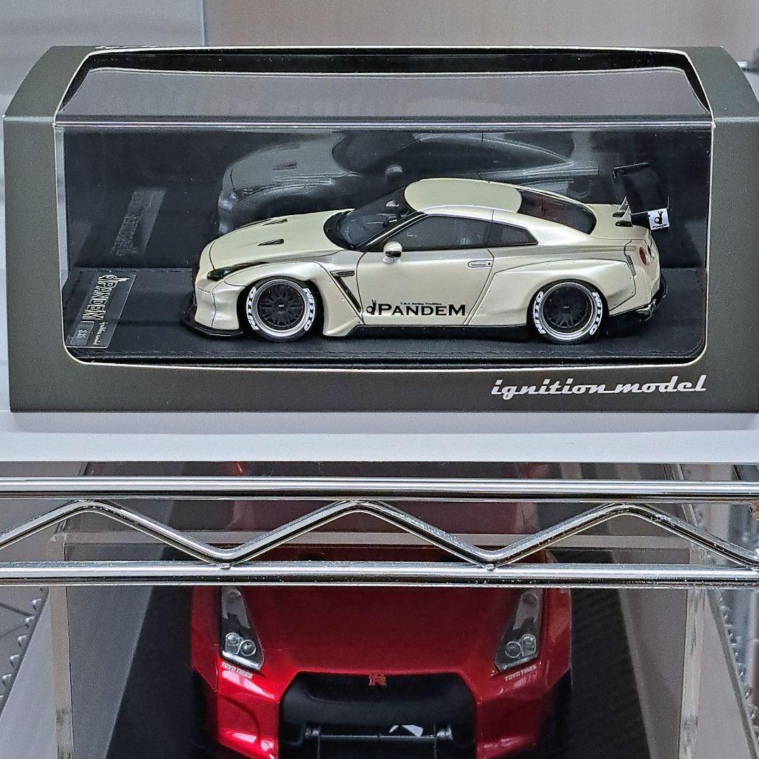 イグニッションモデル 1/43 PANDEM R35 GT-R パールホワイト