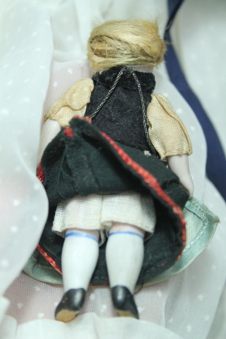 オリジナルコンディション 可愛いミニョネット　ビスクドール　ドイツ ドールハウス