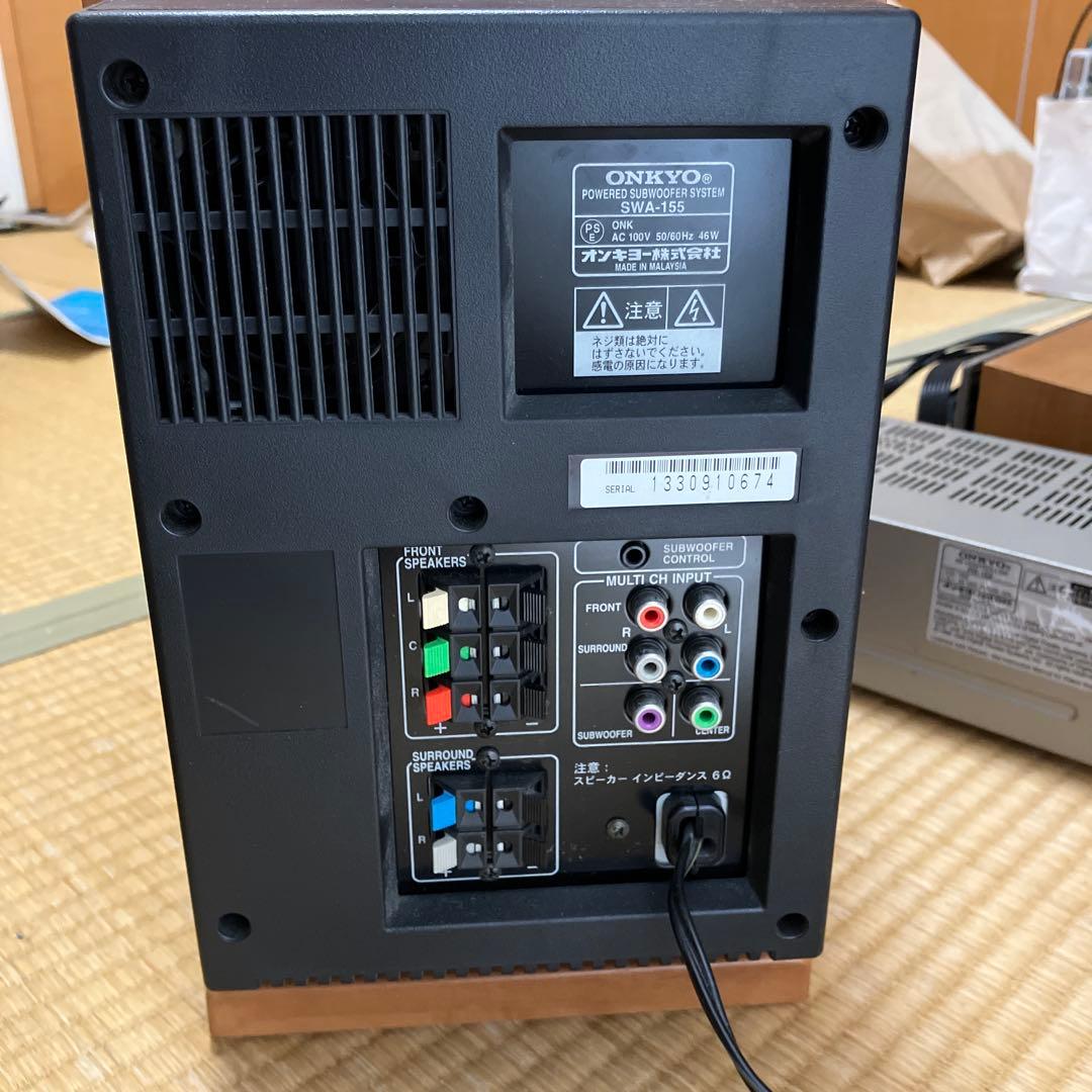 ONKYO 5.1chサラウンドスピーカーセット　PR-155 SWA-155他