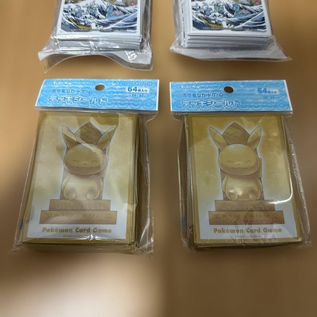 北斎&ビリケンピカチュウ　ポケモンカード スリーブ デッキシールド セット