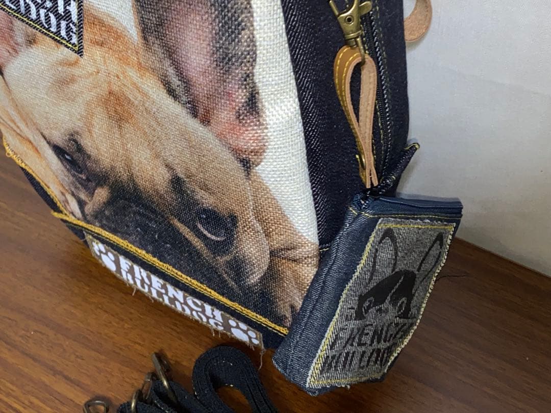 ☆岡山デニム☆フレブル☆ステンシル♪リュックorワンショルダーバッグ