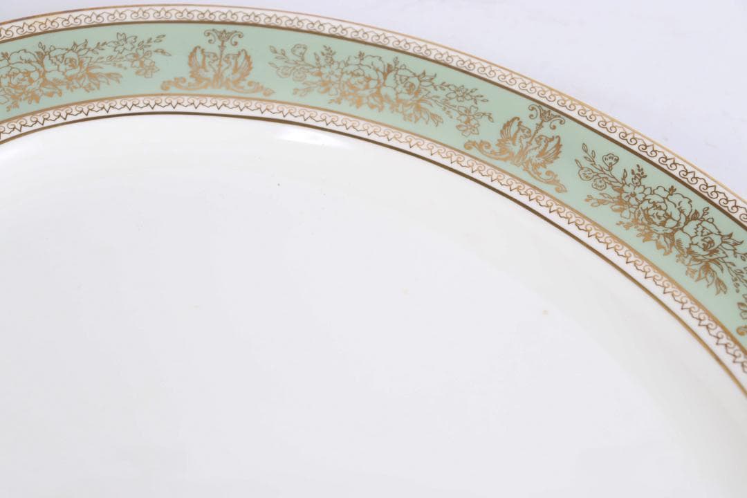  ウェッジウッド コロンビアセージグリーンオーバルプレート大皿