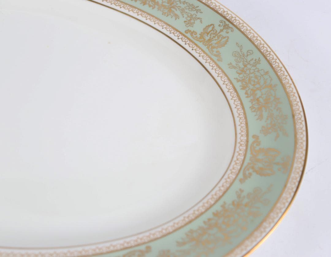  ウェッジウッド コロンビアセージグリーンオーバルプレート大皿