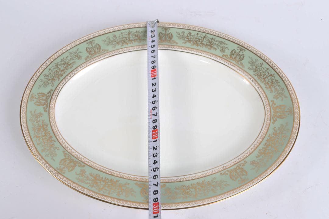  ウェッジウッド コロンビアセージグリーンオーバルプレート大皿