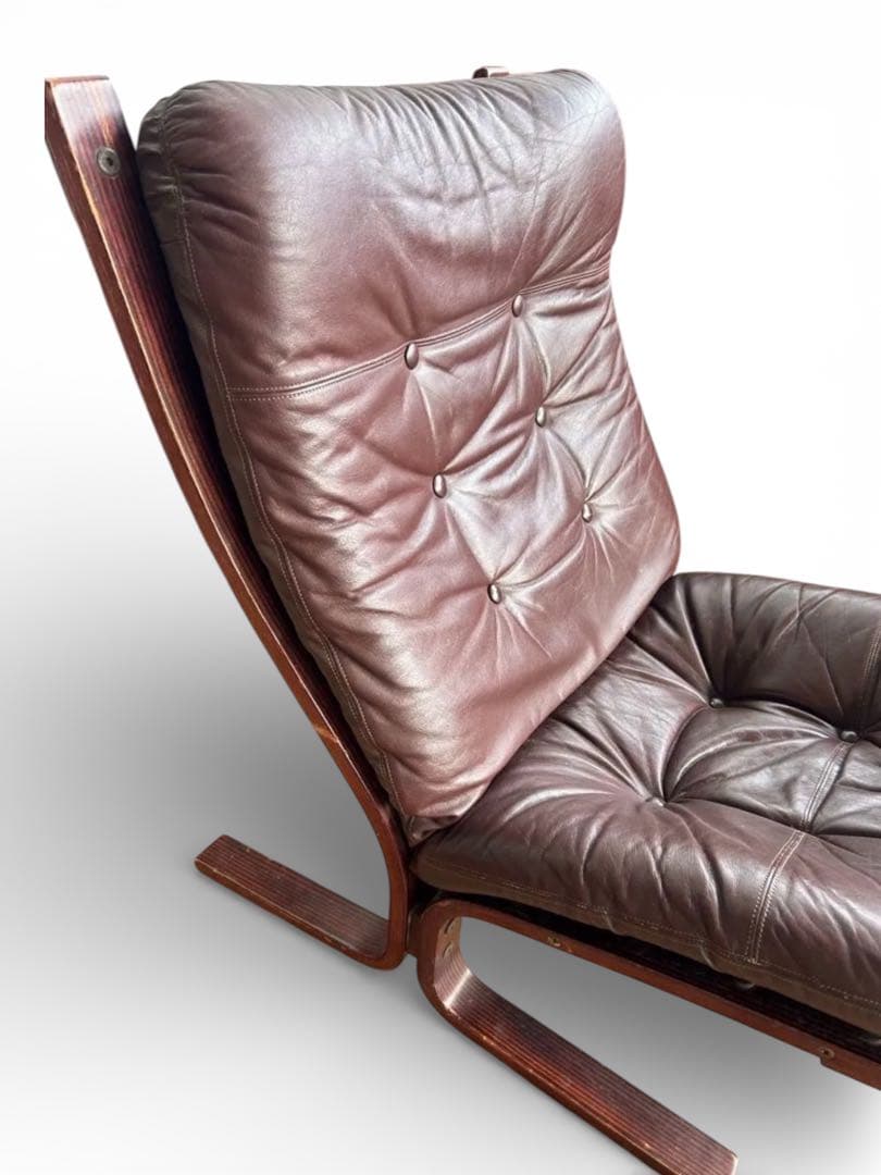 719 フジファニチア AGIO アージオ モダン 本革チェア　富士　ソファ　茶