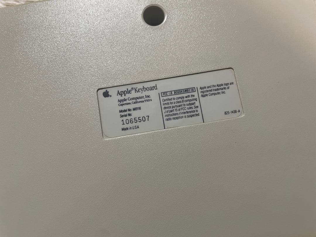 Apple Keyboard M0116 US配列