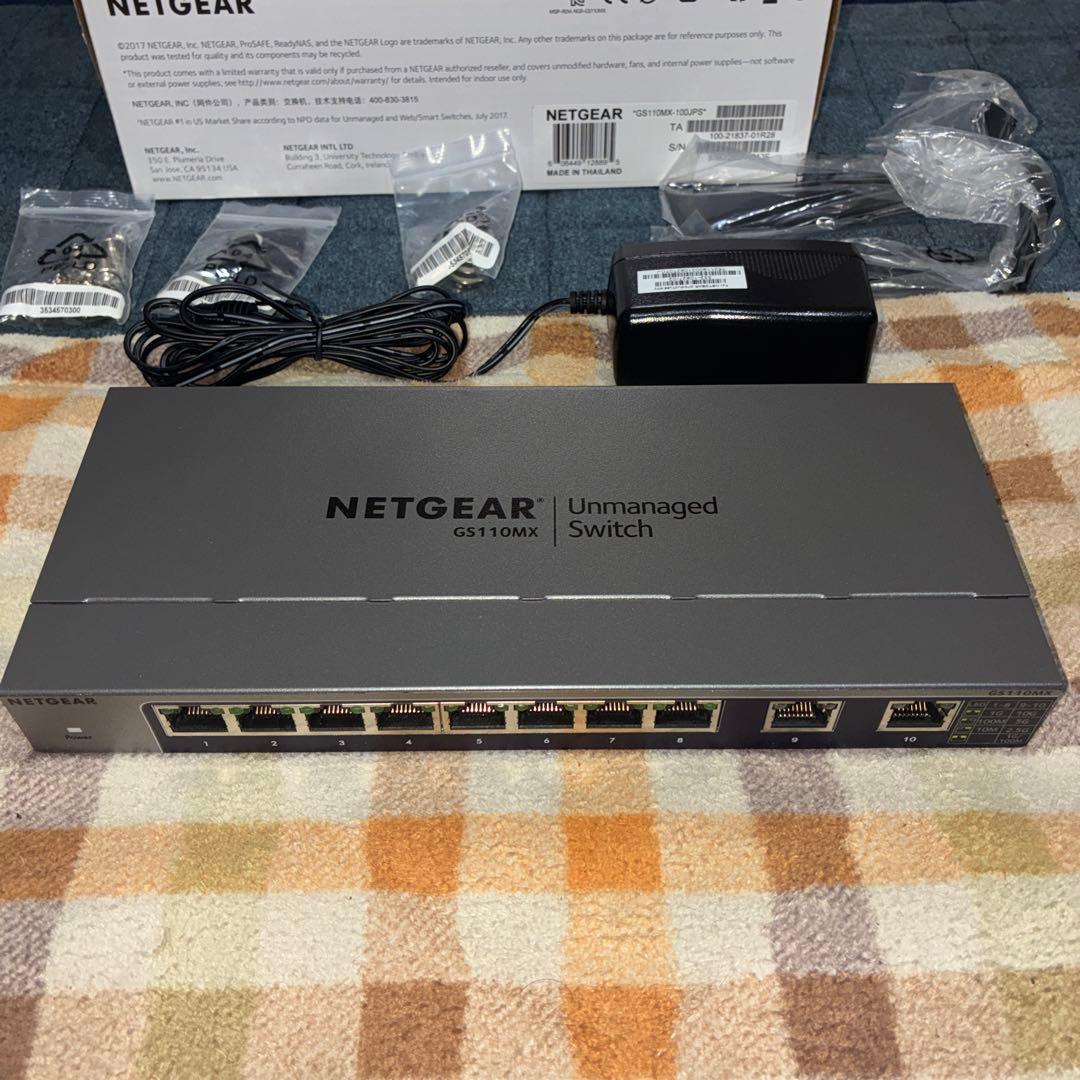 NETGEAR GS110MX 8ポート スイッチングハブ
