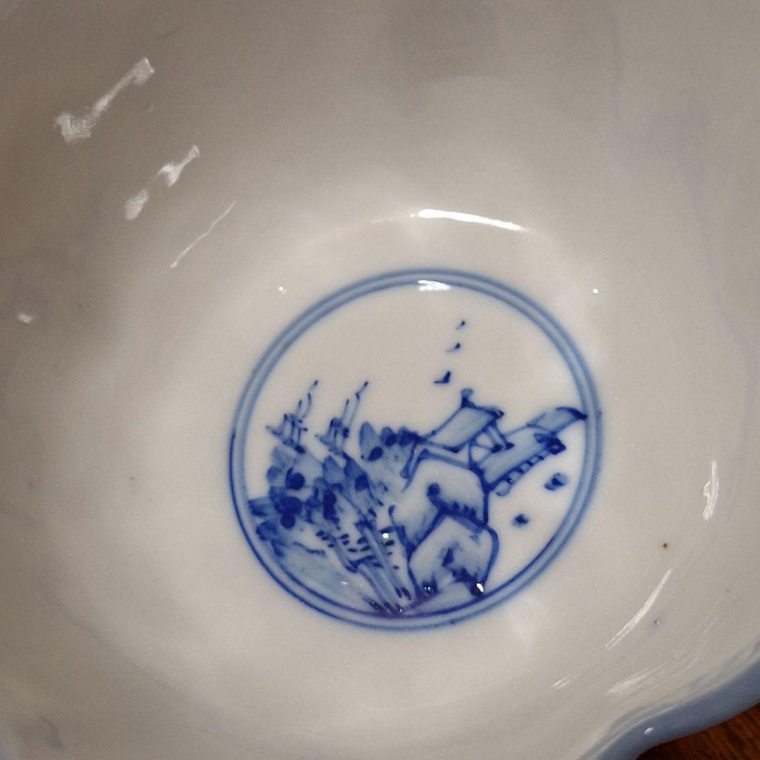 ⭕蓮の花弁型:酢の物用:小鉢6客セット《美品》『 昭和レトロ: 一寸大きめ‼️』