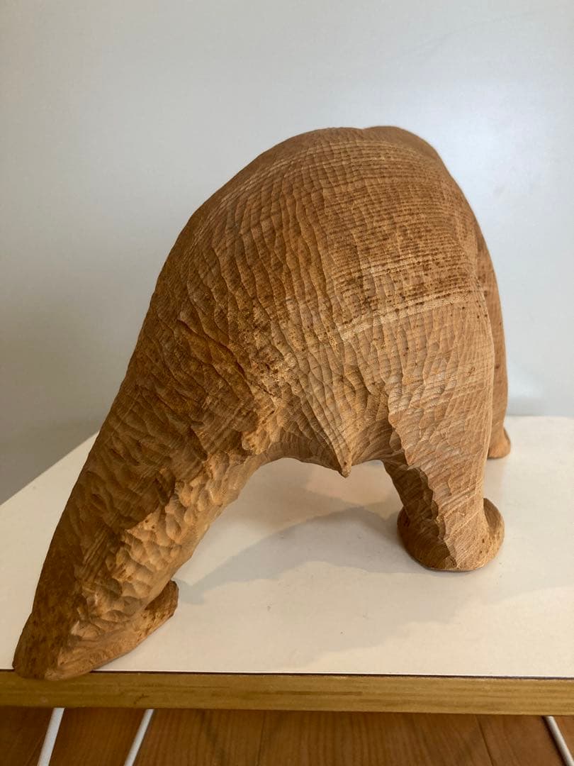 木彫熊　怒り熊　不藤清　阿寒