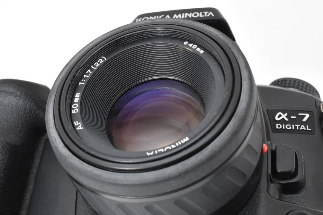 MINOLTA α-7 DIGITAL ボディ AF 50mm F1.7 NEW