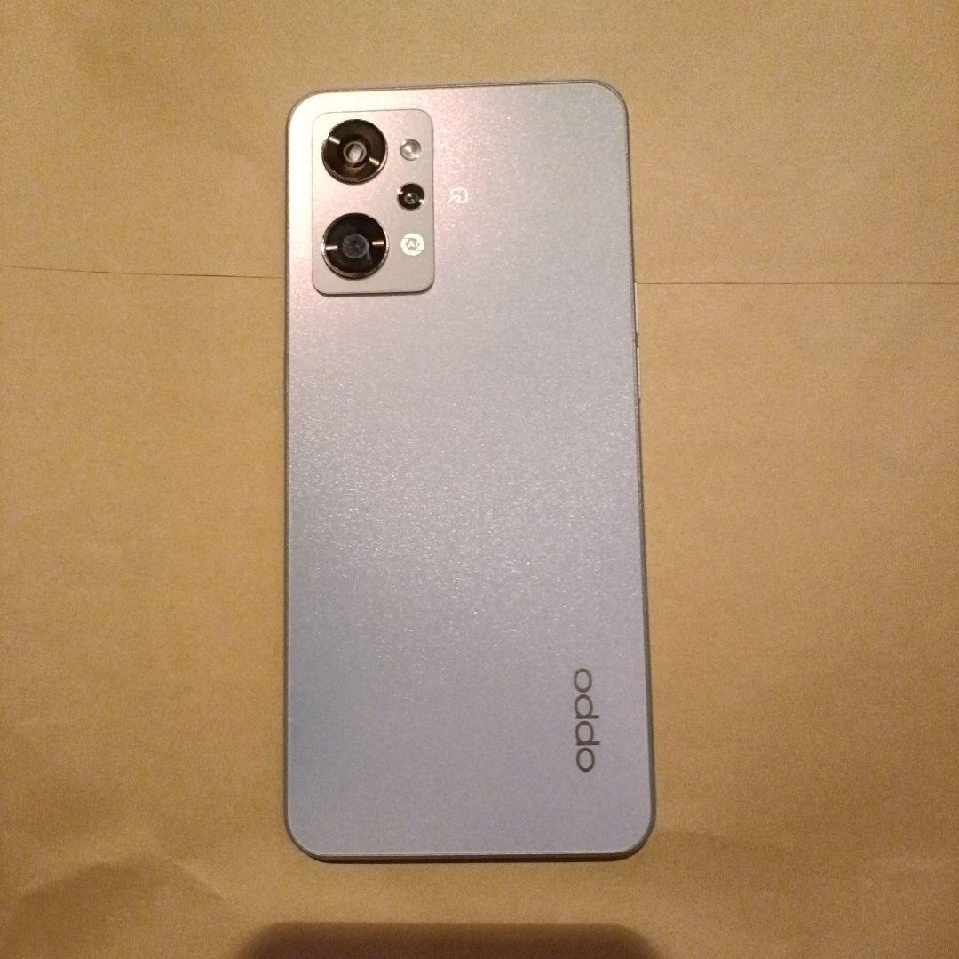 oppo reno7Aスマートフォン シルバー デュアルカメラ