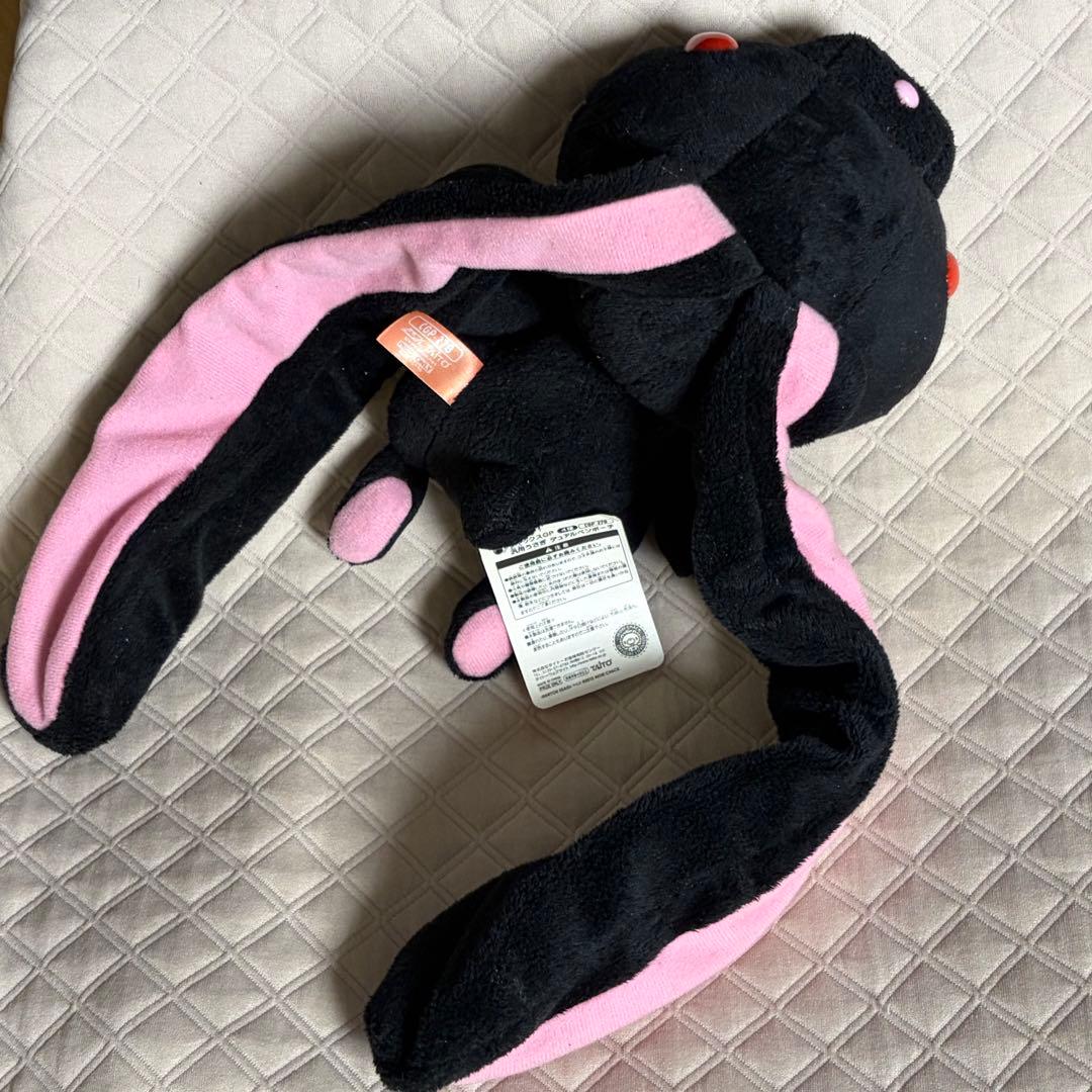 汎用うさぎ　デュアルペンポーチ　ブラック