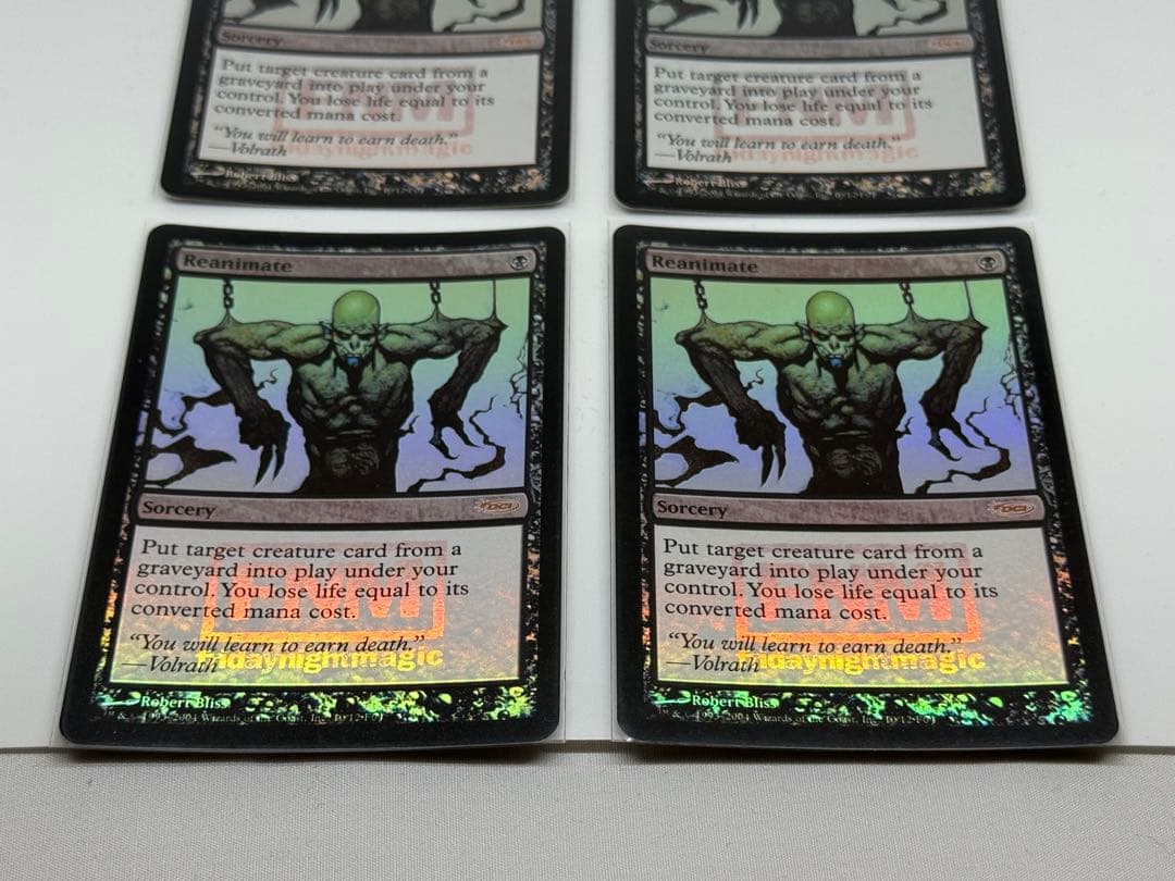 【Foil】《再活性/Reanimate》(FNM)[DCIマーク] 4枚セット