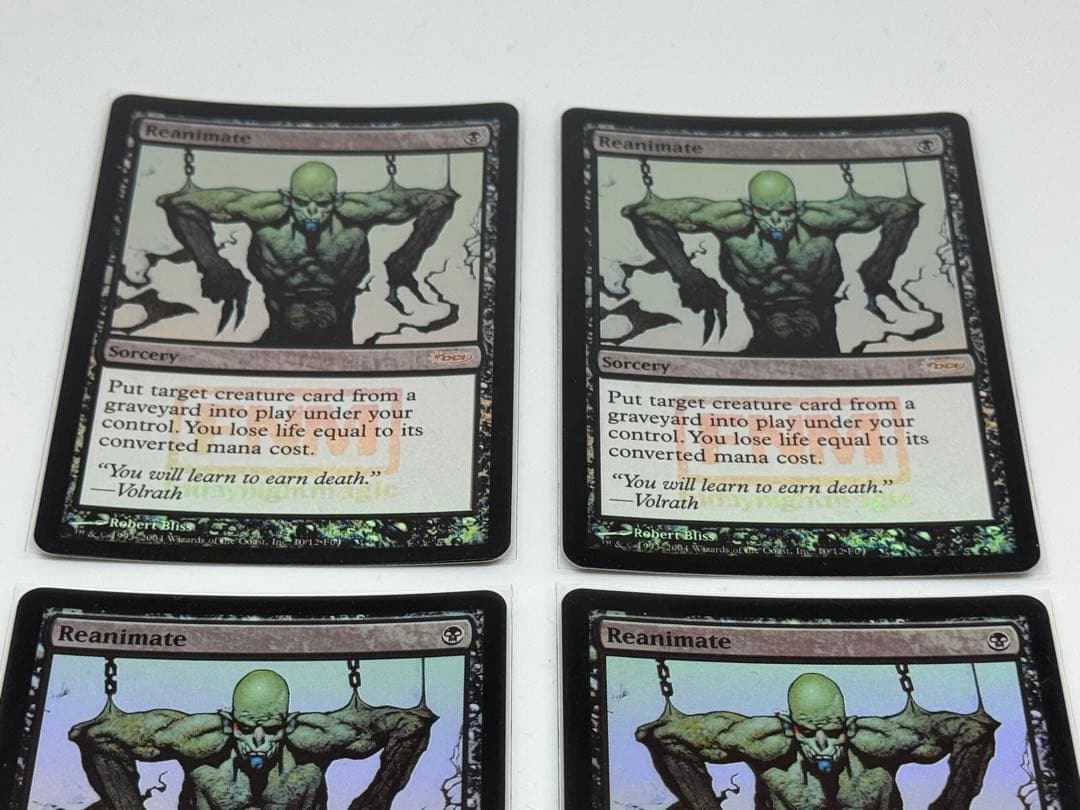 【Foil】《再活性/Reanimate》(FNM)[DCIマーク] 4枚セット