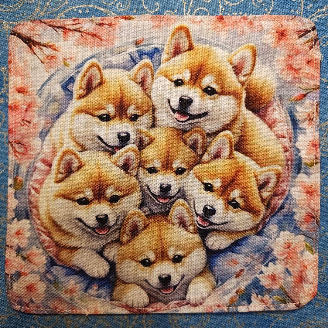 クロム　ハンカチ　ネコちゃん　柴犬さん柄　18枚