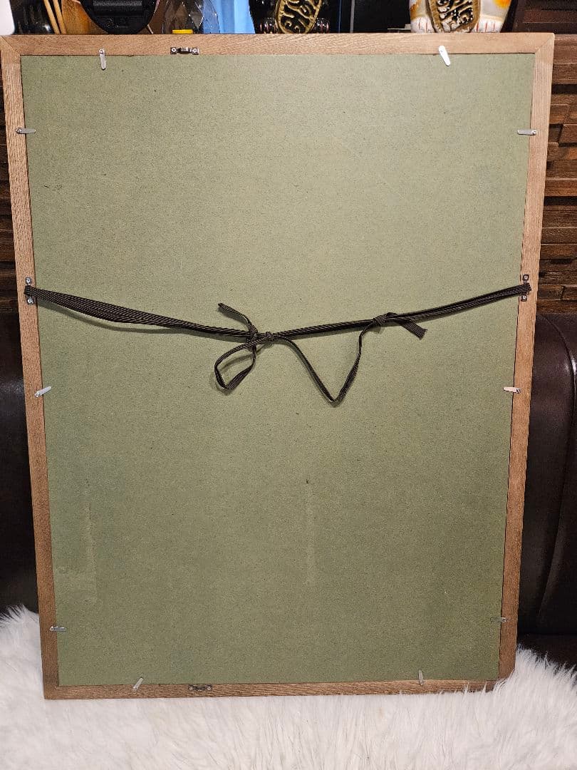 古仏画『青面金剛』紙本 彩色 著色 肉筆 二点セット 額装 庚申信仰