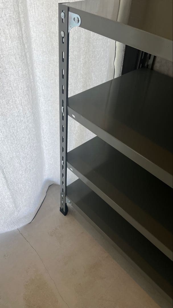 D&DEPARTMENT 工業用スチールシェルフ3段 ＋棚板 グレー