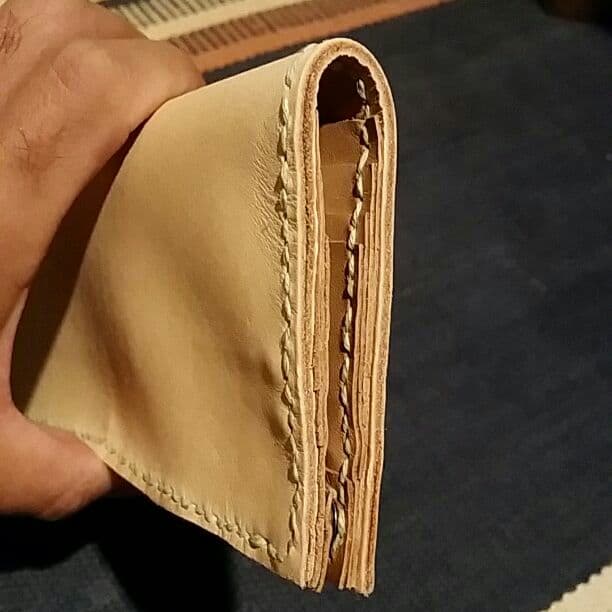 ハンドメイドレザー長財布