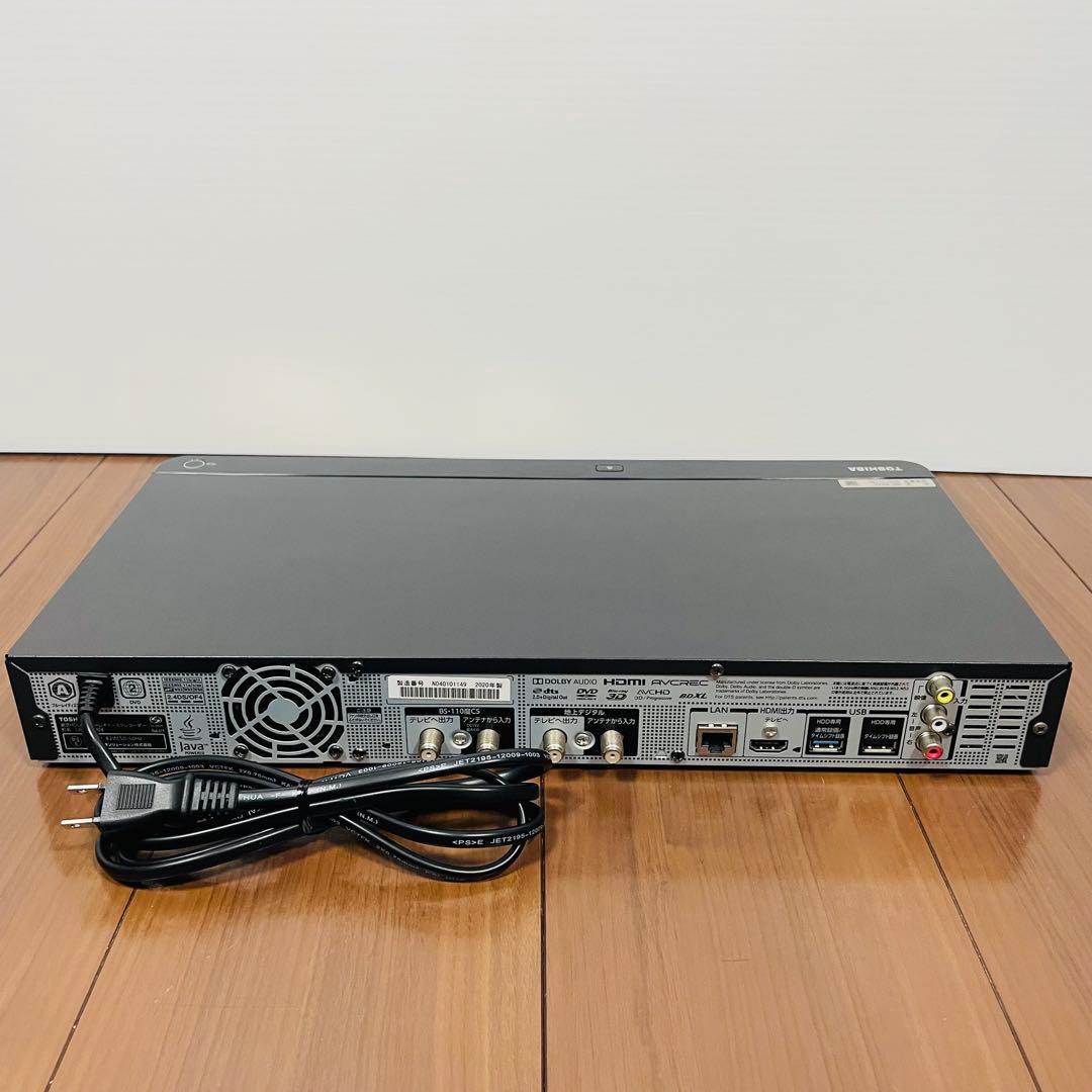 2020年製　美品　TOSHIBA DBR-M4008 REGZA 4TB