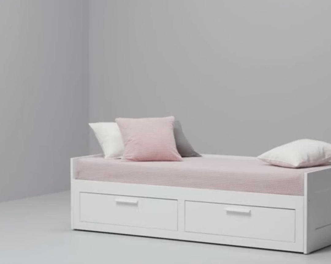IKEA プリムネス　デイベッドフレーム　白