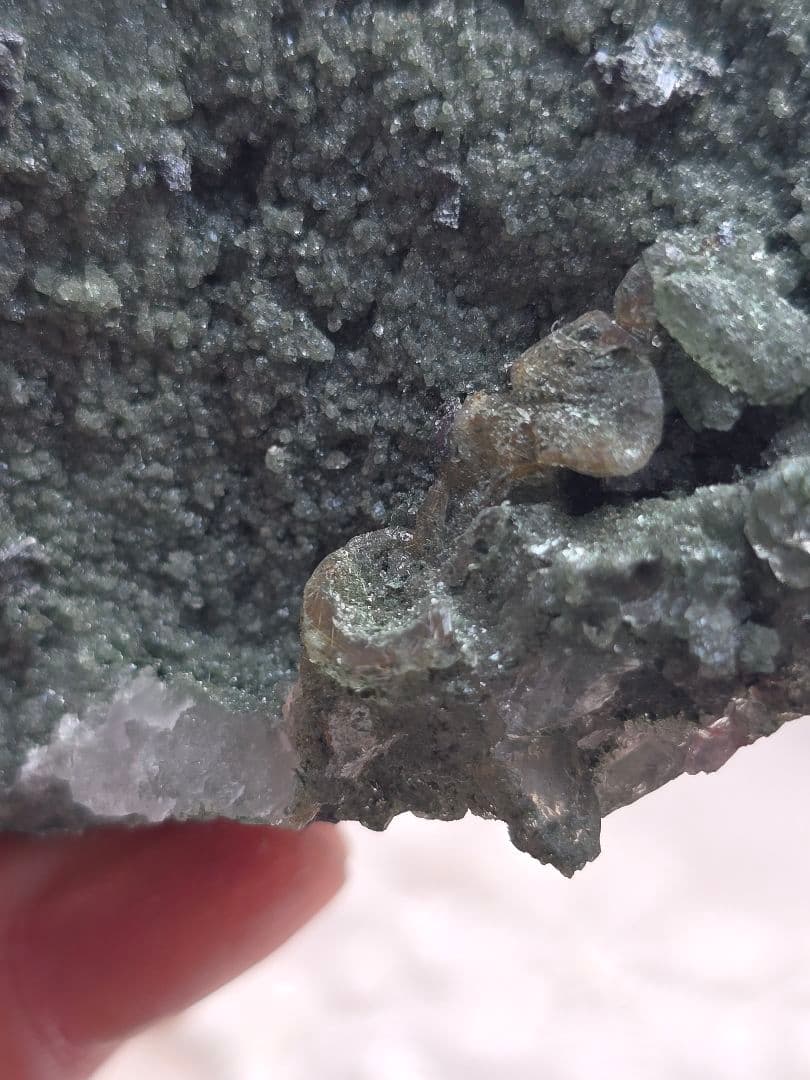 ヒマラヤ水晶 クローライト共生原石 マニハール産