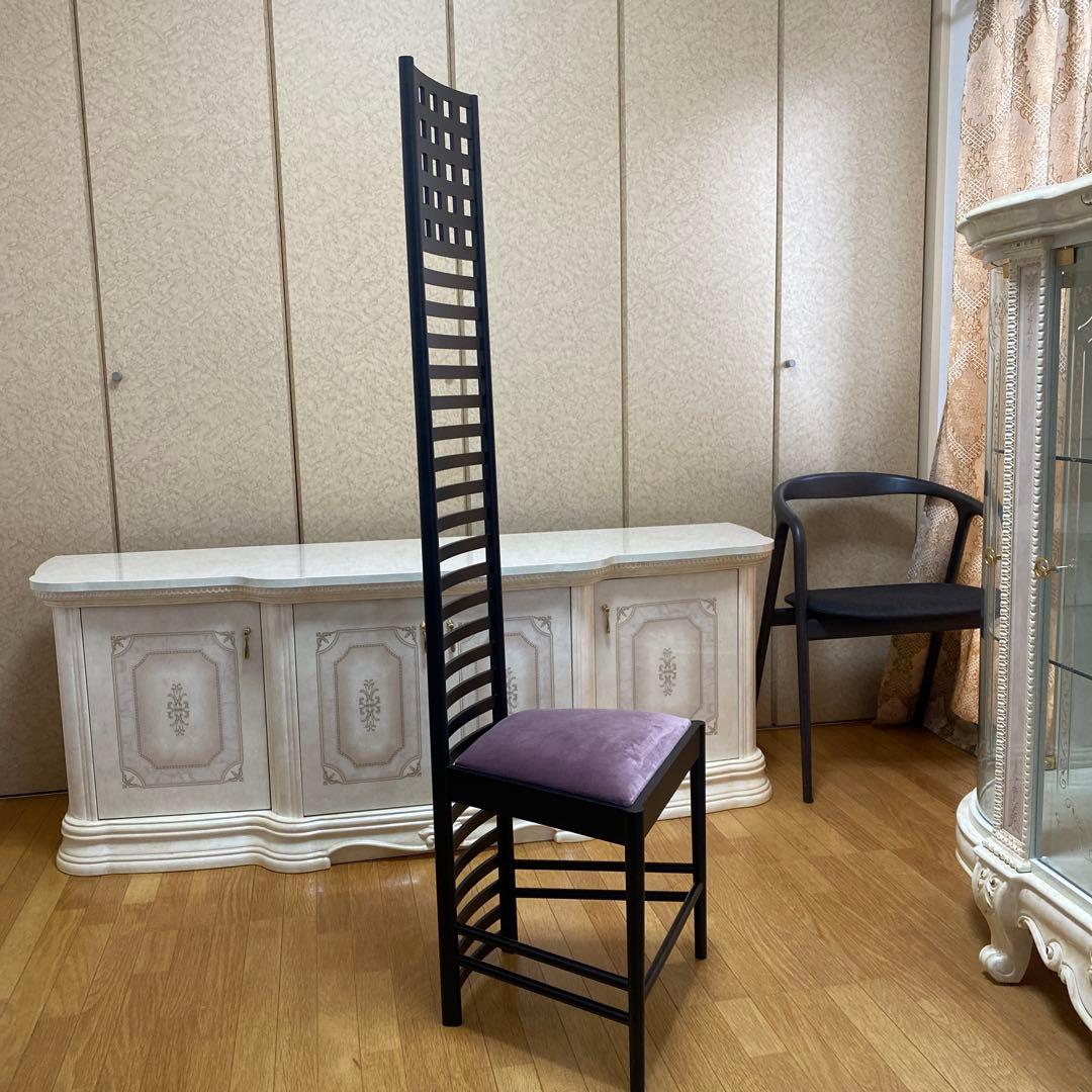 【美術館所蔵品　チェア】マッキントッシュ　カッシーナ販売　イタリア高級家具　希少