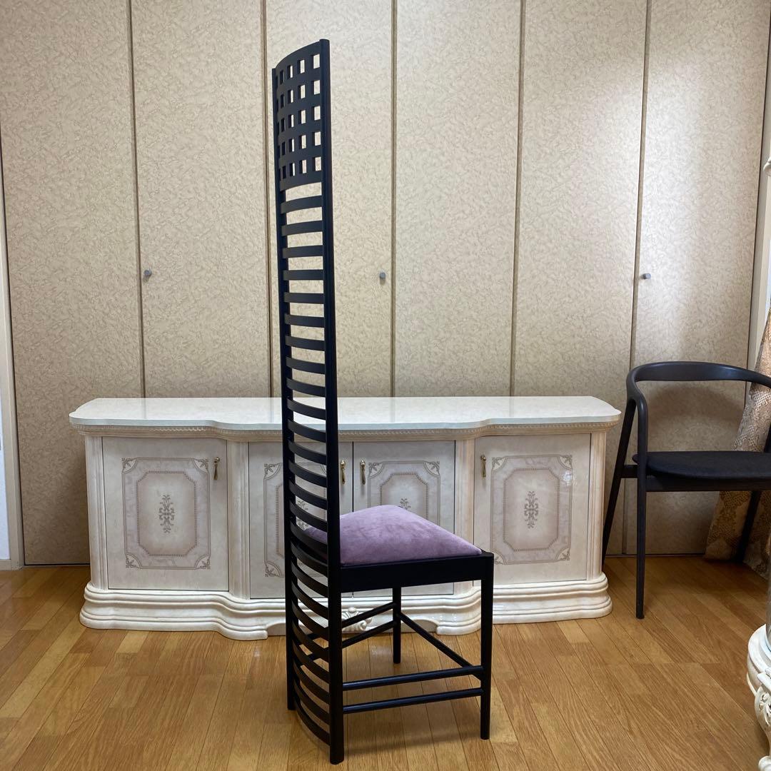 【美術館所蔵品　チェア】マッキントッシュ　カッシーナ販売　イタリア高級家具　希少