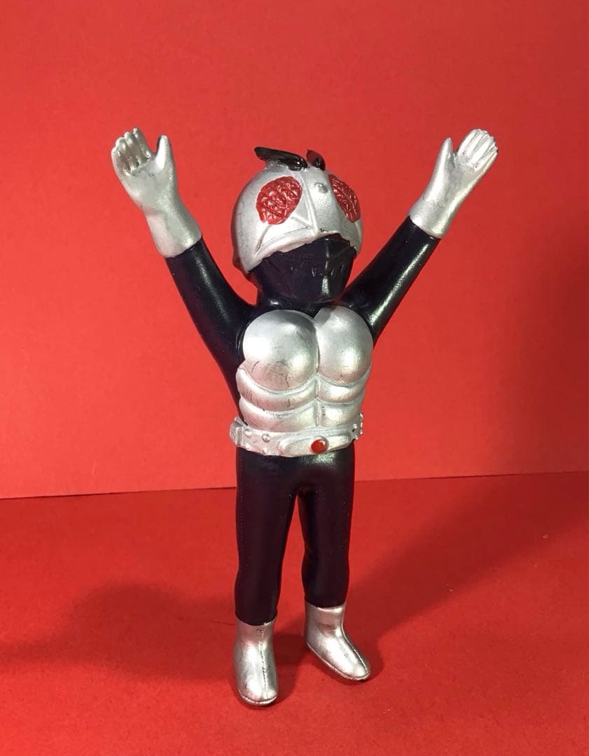 昭和レトロ パチ 仮面ライダー ソフビ 人形 石森章太郎 ミニソフビ 駄玩具 ②