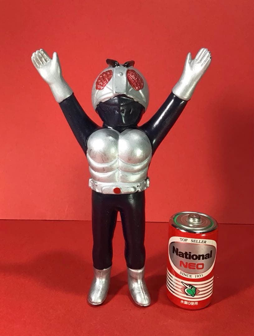 昭和レトロ パチ 仮面ライダー ソフビ 人形 石森章太郎 ミニソフビ 駄玩具 ②