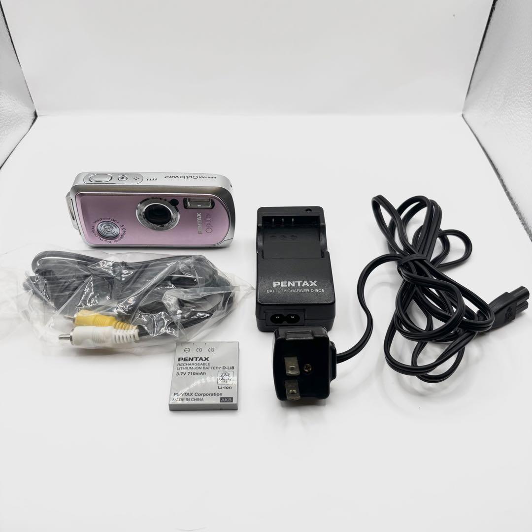 【美品】PENTAX Optio WP ピンク 防水カメラ