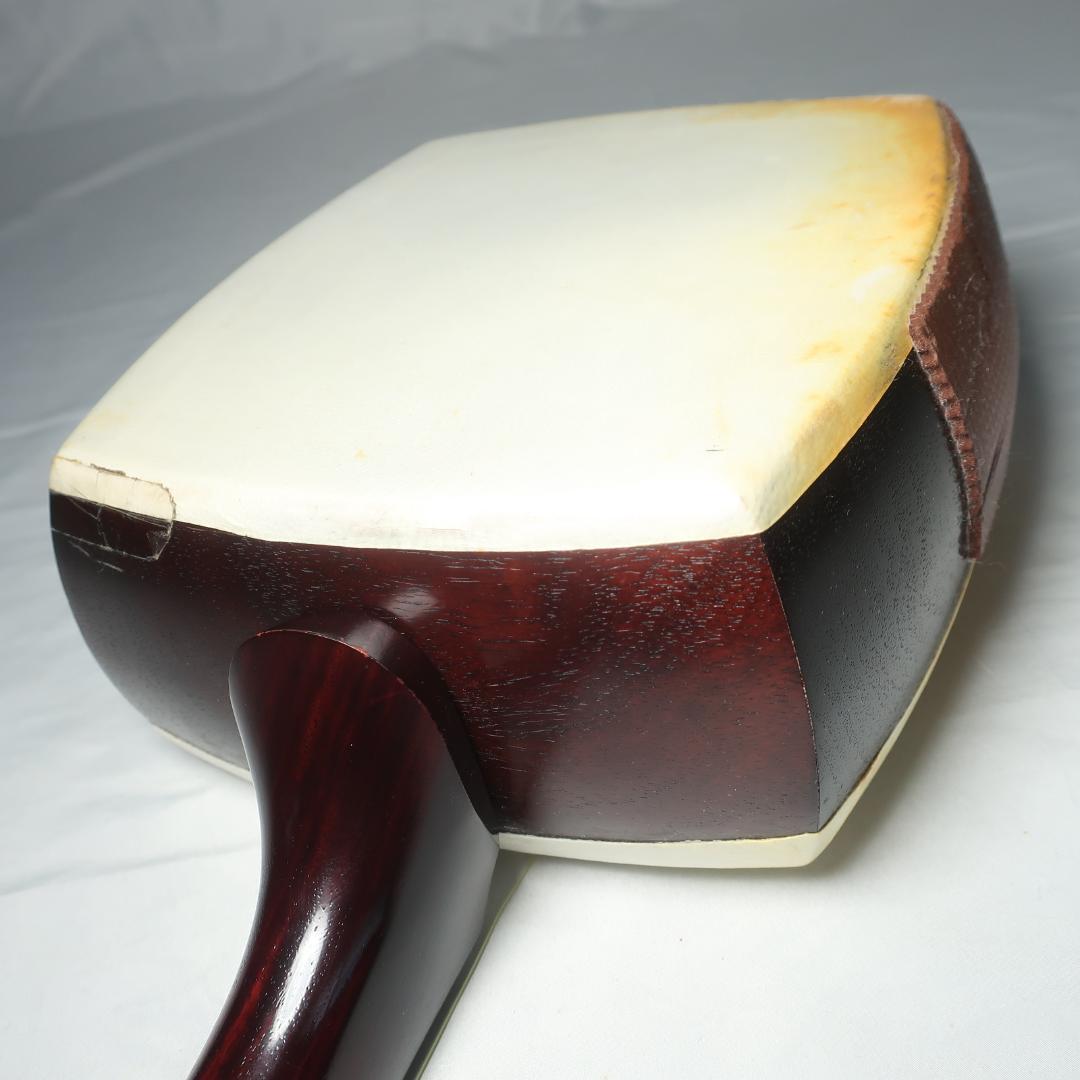 三味線 中棹 東触り 極太黒檀ペグ ハードケース 撥 付属 地唄 和楽器 E02