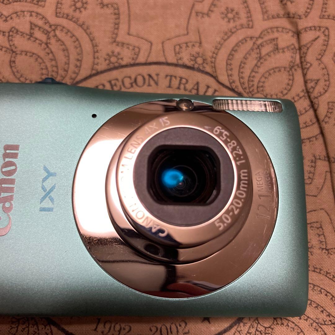 美品 Canon IXY 200F グリーン デジカメ コンデジ