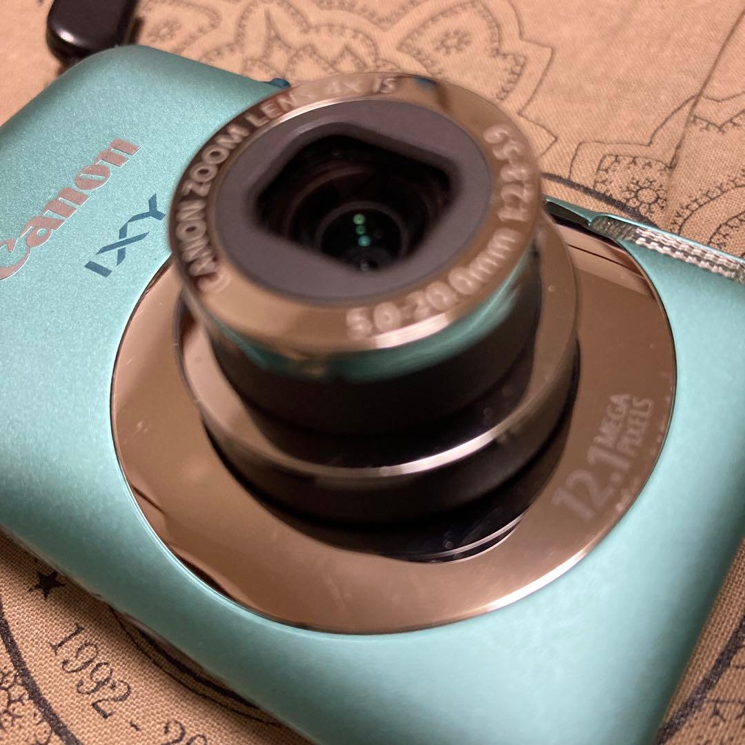美品 Canon IXY 200F グリーン デジカメ コンデジ