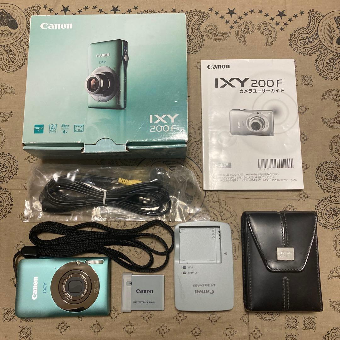 美品 Canon IXY 200F グリーン デジカメ コンデジ