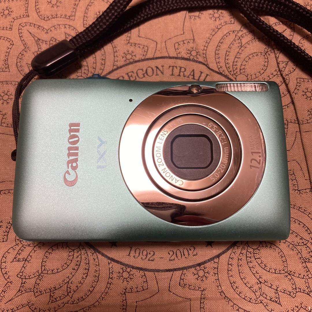 美品 Canon IXY 200F グリーン デジカメ コンデジ