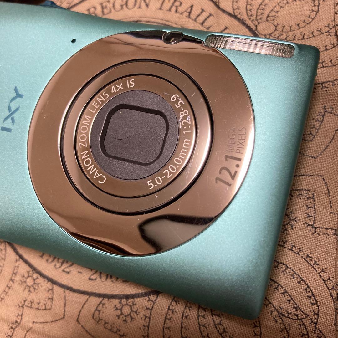 美品 Canon IXY 200F グリーン デジカメ コンデジ