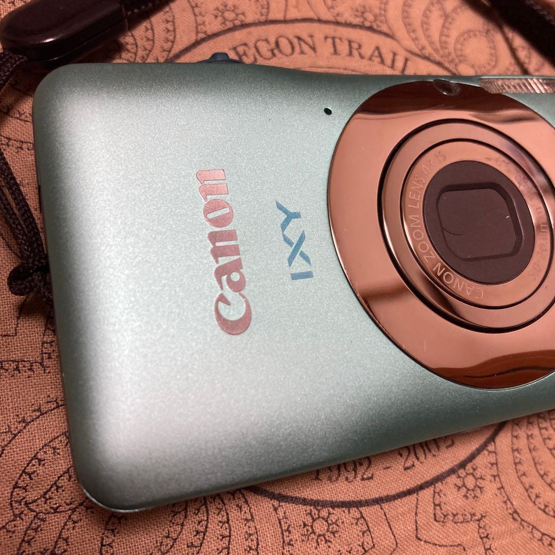 美品 Canon IXY 200F グリーン デジカメ コンデジ