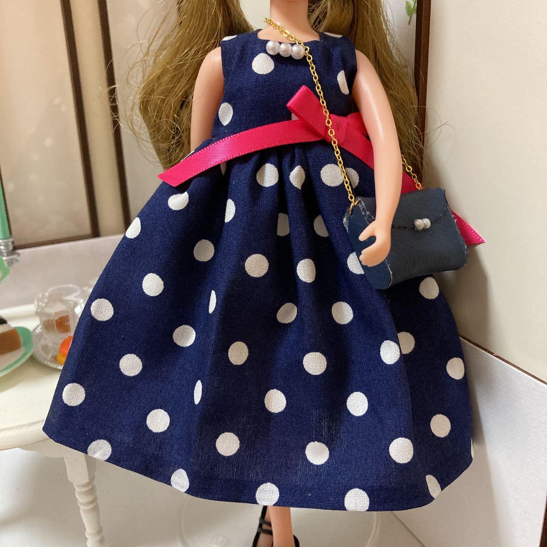 リカちゃん 服 ハンドメイド　バッグ付898番