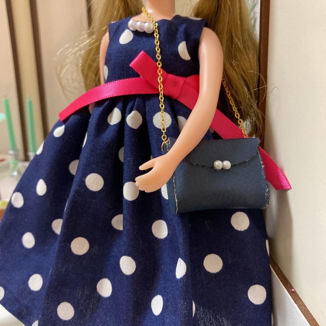 リカちゃん 服 ハンドメイド　バッグ付898番
