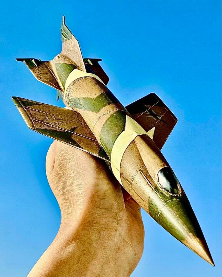 【完成品】V2ロケット・A-4b有人型(1/48)セット~アルミ貼り仕様~