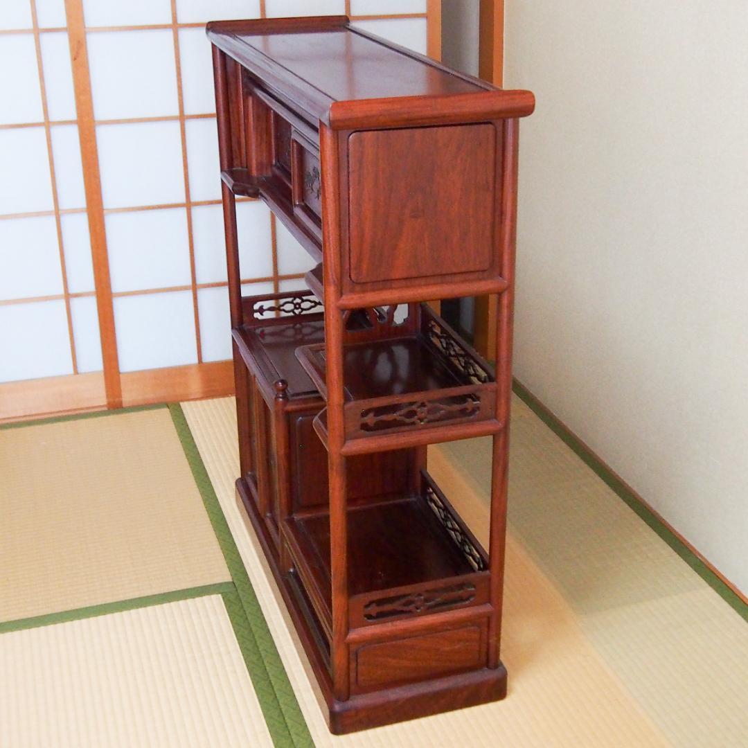 和風アンティーク 飾り棚 茶箪笥