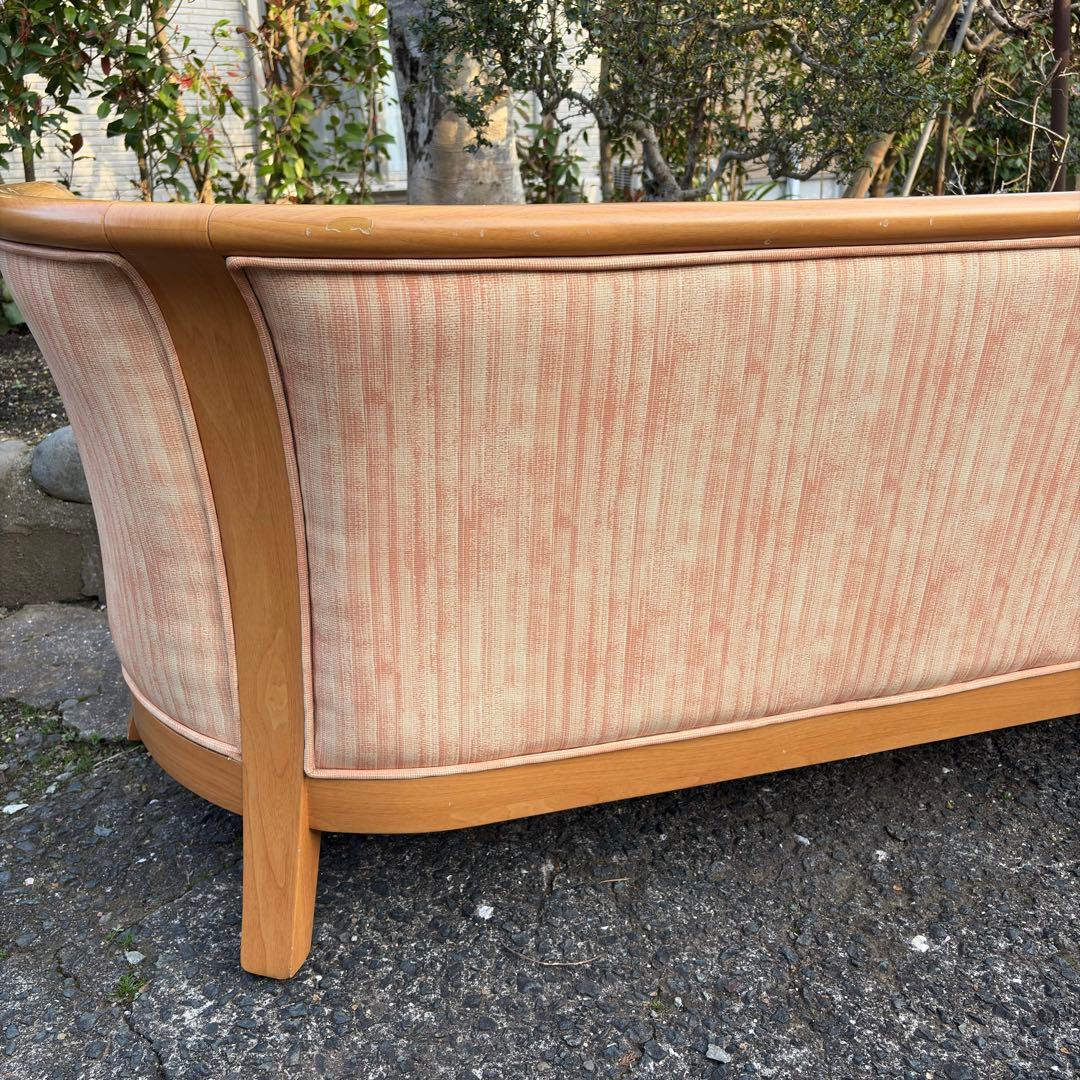 高級 PAKSNWI 北欧レトロ 木製 三人掛け ソファー アンティーク 3P