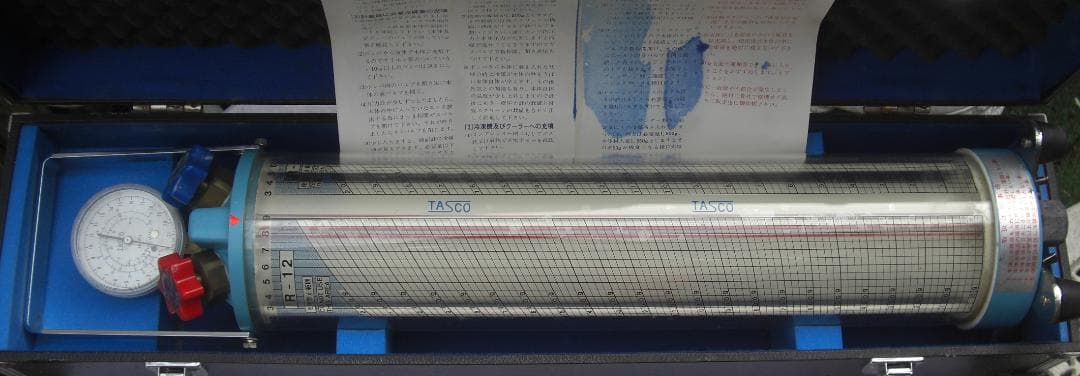 TASCO・JAPAN/冷凍機＆クーラーメジャーシリンダー中古完動品0303