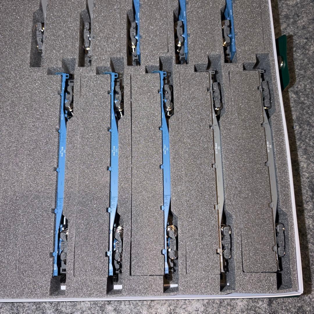 KATO 10-1963 コキ104+107（JRFなし）コンテナ無積載10両